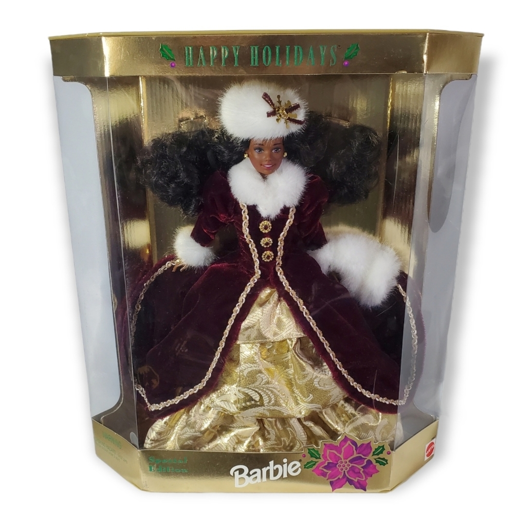 1996 Happy Holidays Special Edition Barbie Doll African American Mattel …
